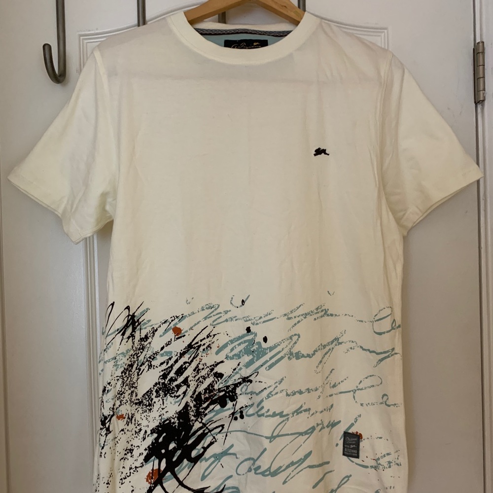 A. Tiziano premium t-shirt. Splatter design.